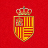 西班牙国家队队徽标志 - 红色底色与皇冠标志